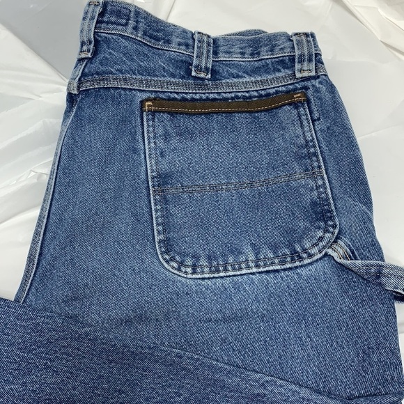 MEN’S Wrangler Riggs Workwear Blue Carpenter Jeans size 38 x 32 - Picture 4 of 10